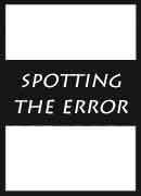 Spotting The Error